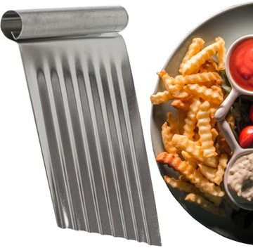 KRAJACZ DEKORATOR DO FRYTEK KARBOWANY METALOWY PL