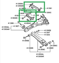 фото thumb №12, Важіль 4 важелі задня задні болти volvo s40 v40 95-