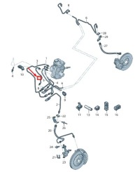фото thumb №1, Audi e-tron gen шланг тормозной задний правый rhd 4kr614726a