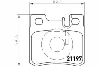 Купить Textar тормозные колодки тормозные mercedes задний  w124 202 kom, фото thumb