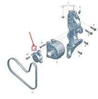 фото thumb №1, Audi q3 f3 двигатель poly-v-belt belt tensioner 04l903315b