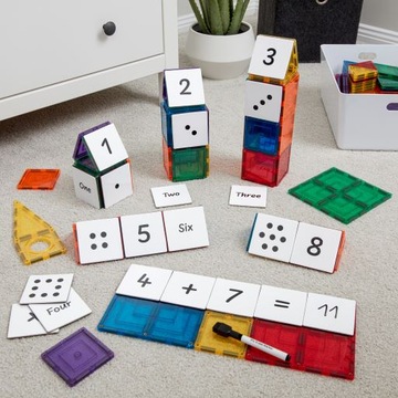 Nakładki na klocki magnetyczne liczby 40 el. Numeracy Pack Learn&Grow Toys
