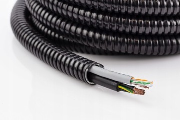 ТРУБА МЕТАЛЛ ГОФРИРОВАННАЯ 1250Н IP67 16мм 10м