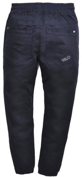 GULIO Брюки строгие JOGGERS, удобные, на резинке, темно-синие, размер 134/140