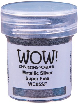 PUDER DO EMBOSSINGU Wow! - Metallics Silver Superfine srebrny