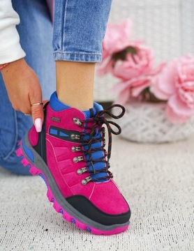Buty Treckingowe Trapery Tech Mountain Różowe 36