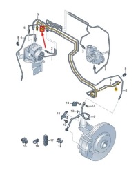 фото thumb №1, Audi q4 e-tron шланг тормозной задний левый 1eb614725b