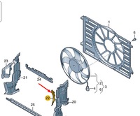 фото thumb №6, Воздуховод воздуха радиатора двигателя левая 8w0121673b audi a4 b9