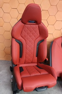 фото thumb №7, Bmw m8 f93 g16 салон сиденья диван обшивки вентиляция подогрев sakhir orange