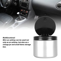 фото thumb №16, Пепельница автомобильная корзина контейнер мусорница серебряный