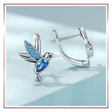 Серебряные серьги РАЙСКИЕ ПТИЦЫ S925