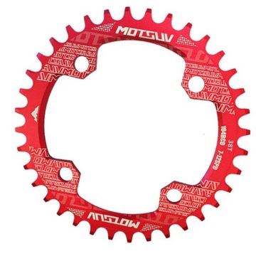 Tarcza rowerowa Pierścień koła 32T 34T 36T 38T Tarcza rowerowa Pierścień łańcucha Czerwony 38T