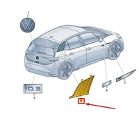 фото thumb №1, Vw id.3 e11 rear правый decorative film 10a853498eto8