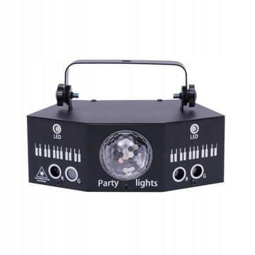 7-OKOWA LAMPA SCENICZNA LED MAGICZNA KULA LASEROWA