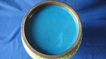 Chiński Wazon 36cm Cloisonné Emalia Komórkowa Okaz