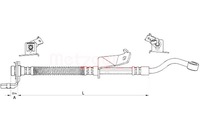 фото thumb №2, Metzger 4111061 шланг тормозной гибкий