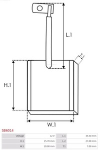 фото thumb №8, As-pl 913385 щітка стартер щітка стартер щітка стартер