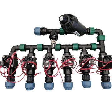Набор из 6 секций Hunter PGV Фильтр -контроллер x2 Датчик Wi -Fi Pipe PE 32
