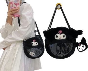 ПЛЮШЕВАЯ СУМКА HELLO KITTY KUROMI СУМКА НА ПЛЕЧЕ МАСКОТ ПЛЮШЕВАЯ ИГРУШКА