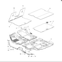 фото thumb №6, Підлога, мат багажника opel crossland x оригінальний номер 13478802