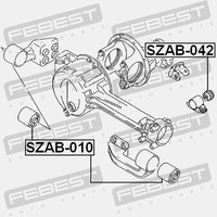 фото thumb №12, Febest szab-010 підшипниковий вузол, механізм диференціал