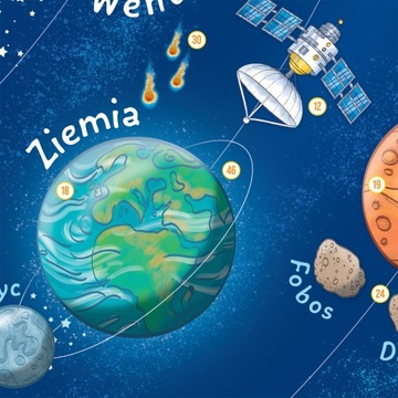 Настенная карта Солнечной системы для детей