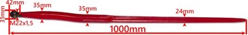 8x ZĄB ŁADOWACZA 1000 mm CHWYTAKA TURA + TULEJKA
