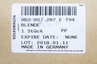 фото thumb №7, Audi q5 8r новый оригинальный кронштейн номерного знака регистрационный 8r0807287et94 2016