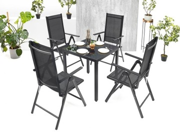 Набор садовой мебели Стекло Table 4 Стулья