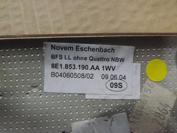 фото thumb №9, Audi a4 b7 планка декоративная dekor панели распределительной консоли 8e1853190aa