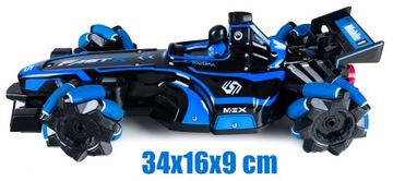 Авто RC CAR Дистанционно управляемый жест DRIFT 4x4 BOLID Formula ДЫМ