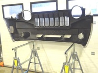 фото thumb №6, Бампер перед jeep compass i серебристый состояние bdb 07-