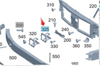 фото thumb №1, Кронштейн радара disctronic mercedes c klasa w206 a2065403331