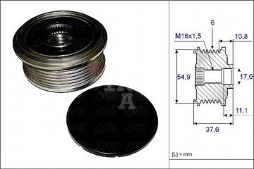 фото thumb №1, Ina колесо ременное генератора mercedes w176 a180cdi