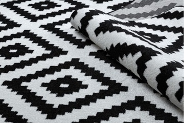 Скандинавский ковер ROMBY RUTA BLACK AND WHITE 80x150