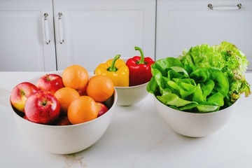 Набор больших пластиковых мисок из 3 кухонных мисок 3 л, 1,5 л, 0,75 л, синий