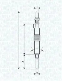 Купить Свеча накаливания 062900089304 magneti marelli, фото thumb