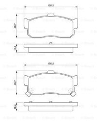 фото thumb №4, Гальмівні диски гальмівні колодки задня bosch nissan maxima