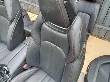 фото thumb №5, Комплект сидінь maserati levante червона nić