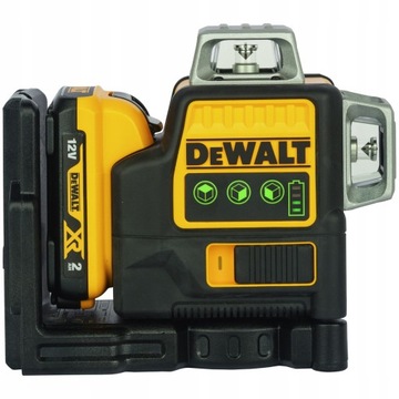 Самовыравнивающийся лазер 3x360° зеленый корпус DeWALT DCE089D1G + стойка GT-320