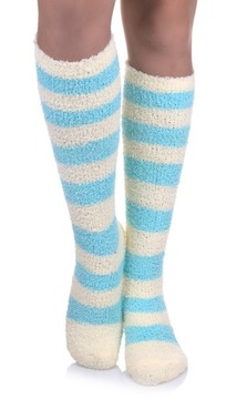 НОСКИ МАХРОВЫЕ В ПОЛОСКУ ТЁПЛЫЕ BUKLA WINTER THICK SOFT 35-38