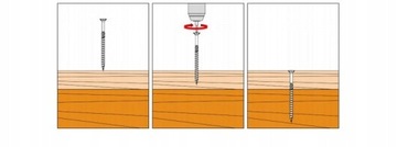 Столярные шурупы по дереву 5x120 TORX 200 шт.