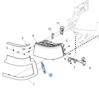 фото thumb №3, Заглушка накладка рамки фара scania r p g s ngs 2334520 ліва