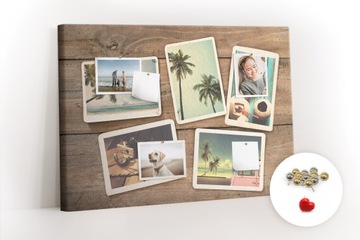 Tablica Korkowa 100x70 Zdjęcia Polaroidowe