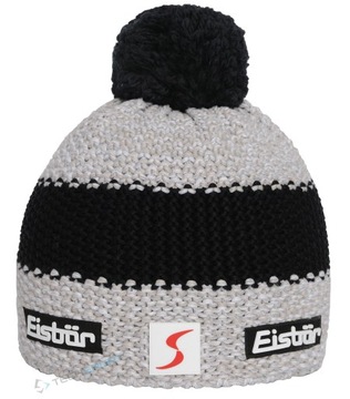 ТЕПЛАЯ ФИРМЕННАЯ ЗИМНЯЯ ШАПКА EISBAR STYLER POMPON MU 133 МЕРИНОСОВАЯ ШЕРСТЬ