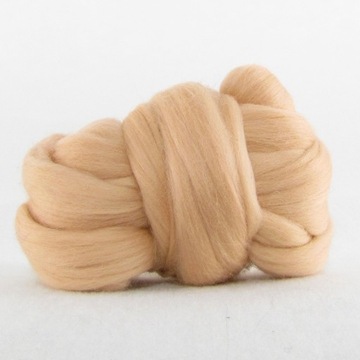 Wełna, czesanka merynos, 10g- cielisty