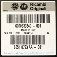 Fiat оригінальний номер 6000630349 крило Недорого, фото thumb