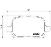 фото thumb №1, Brembo тормозные колодки тормозные lexus es