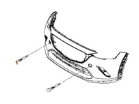 фото thumb №8, Заглушка правая фаркоп бампера передний оригинал mazda cx-3