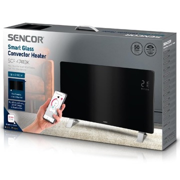 Электрический обогреватель CONVEKTOR SMART WiFi 2400Вт ЭКО режим Sencor SCF 4741BK